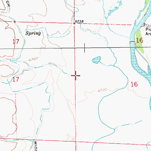 Topographic Map of Tarter Gulch, WY