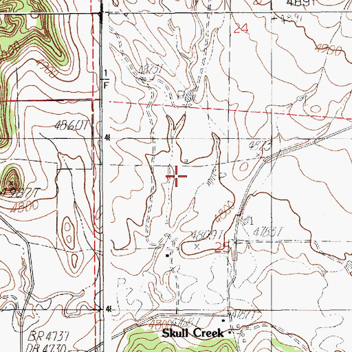 Topographic Map of Tavegia School, WY