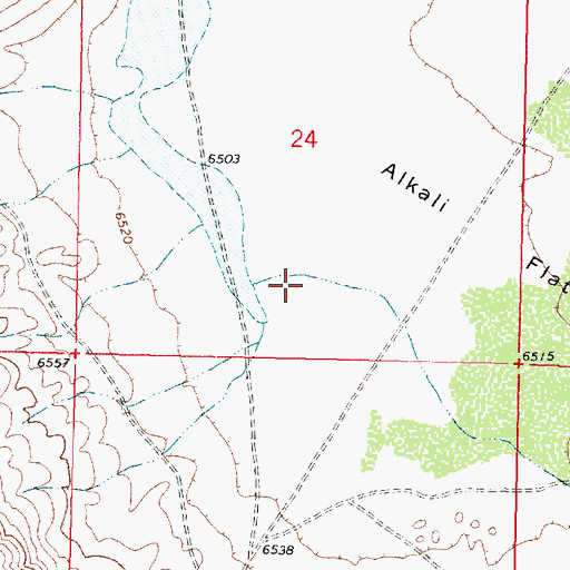 Topographic Map of Taylor Draw, WY