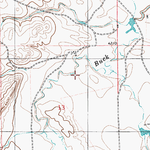 Topographic Map of Telephone Draw, WY