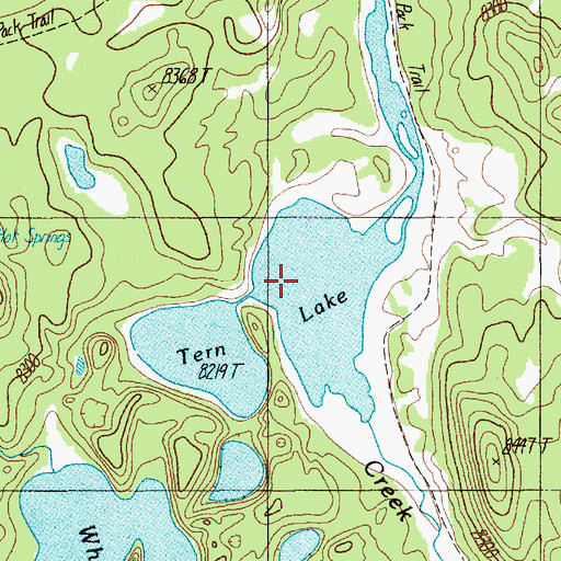 Topographic Map of Tern Lake, WY