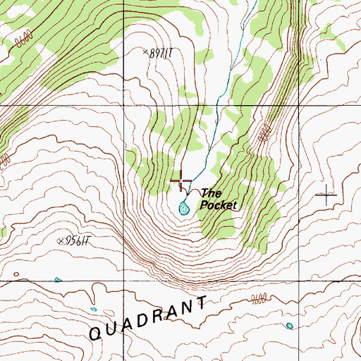 Topographic Map of The Pocket, WY