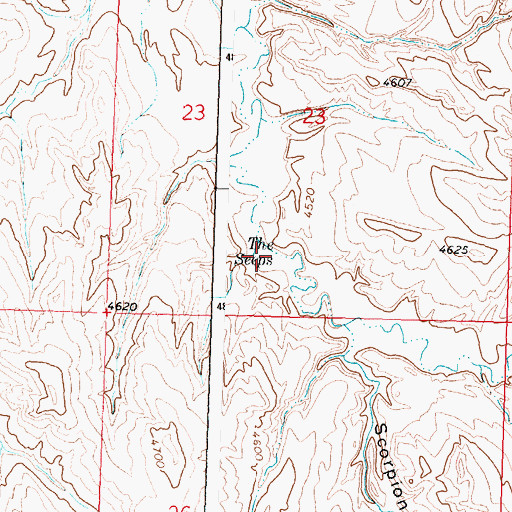 Topographic Map of The Seeps, WY