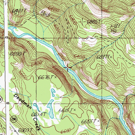 Topographic Map of Thief Creek, WY