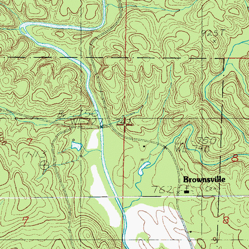 Topographic Map of East Mill, AL