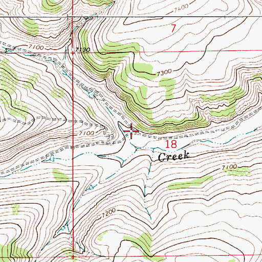 Topographic Map of Thistle Hollow, WY
