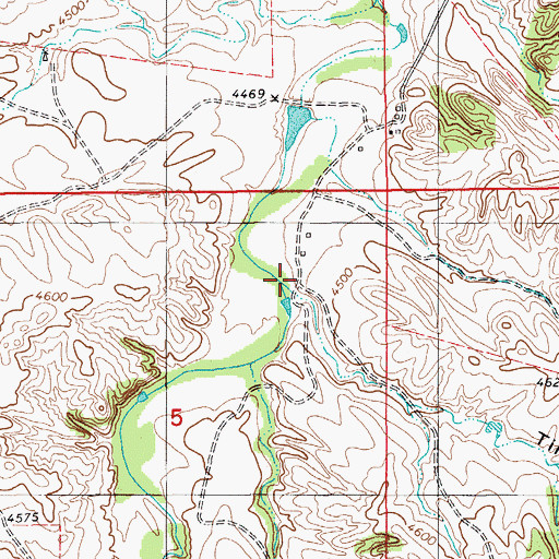 Topographic Map of Timber Draw, WY