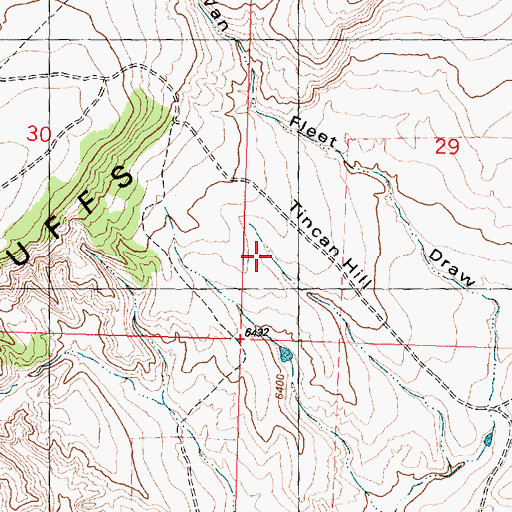 Topographic Map of Tincan Hill, WY