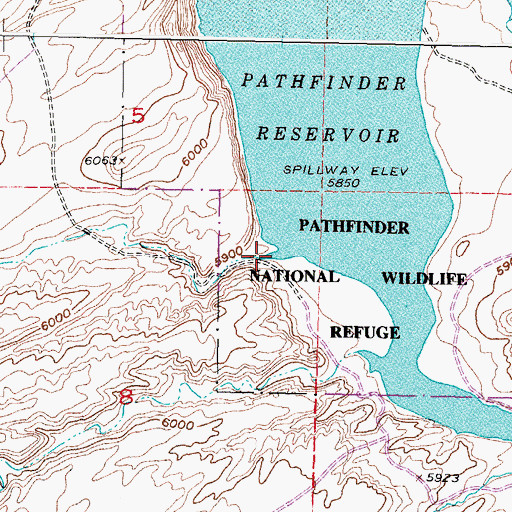 Topographic Map of Tincup Creek, WY