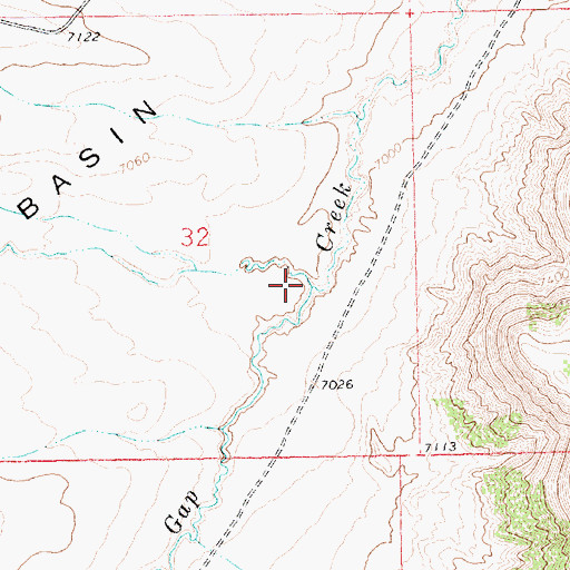 Topographic Map of Tommy James Creek, WY