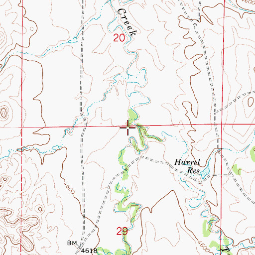 Topographic Map of Trail Creek, WY