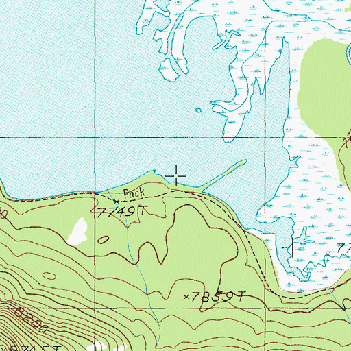 Topographic Map of Trail Creek, WY