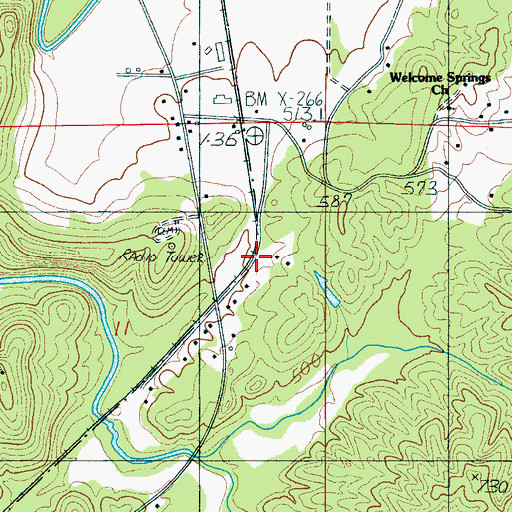Topographic Map of Emauhee, AL