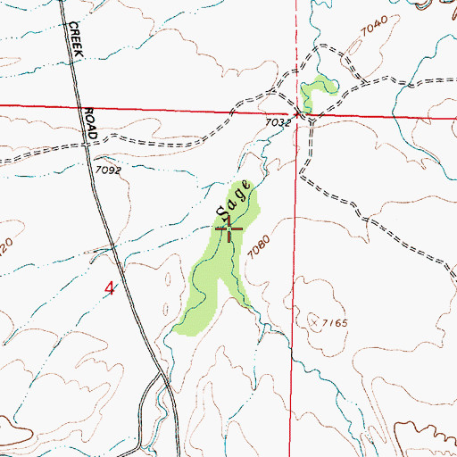 Topographic Map of Trapper Creek, WY