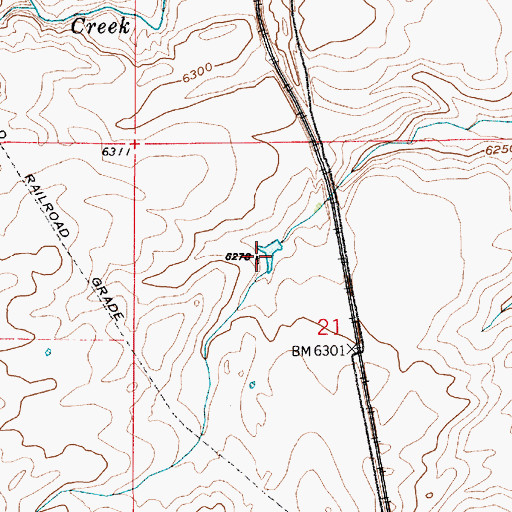 Topographic Map of Triangle Windmill, WY