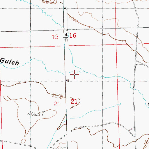 Topographic Map of Twelvemile Gulch, WY