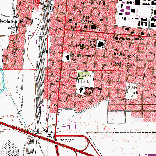 Topographic Map of Undine Park, WY