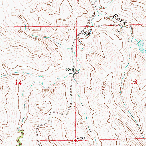 Topographic Map of Upton Gulch, WY