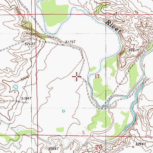 Topographic Map of VVV Ranch, WY