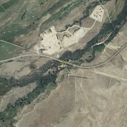 Aerial/Satellite Image of Valley Station, WY