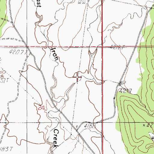Topographic Map of Walcott Draw, WY