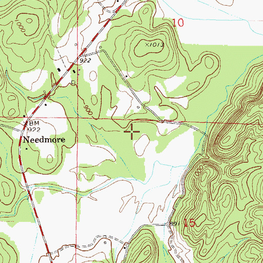 Topographic Map of Fishhead Valley, AL
