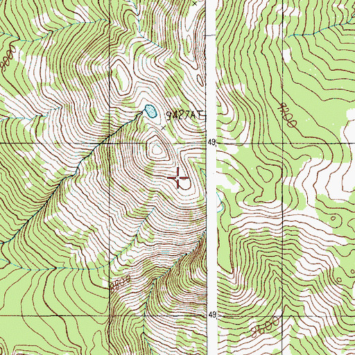 Topographic Map of Washburn Range, WY