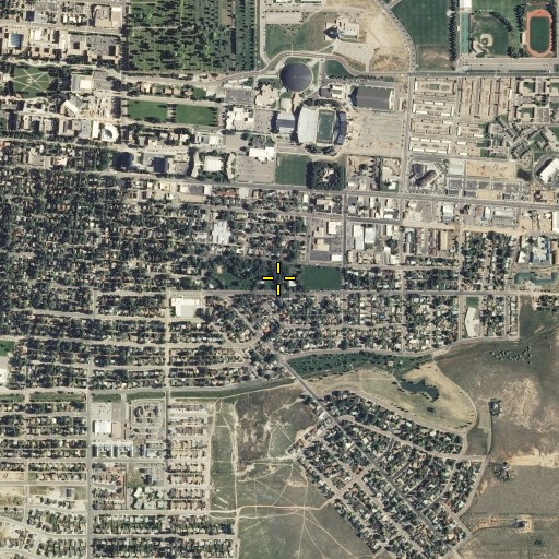 Aerial/Satellite Image of Washington Park, WY