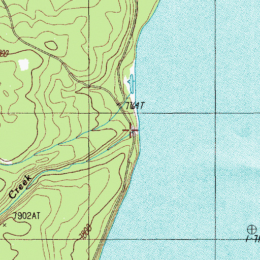 Topographic Map of Weasel Creek, WY