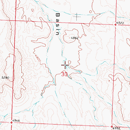 Topographic Map of Webber Canyon, WY