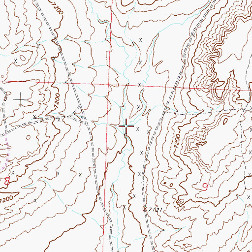 Topographic Map of West Arapahoe Creek, WY