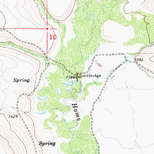 Topographic Map of West Beaver Creek, WY
