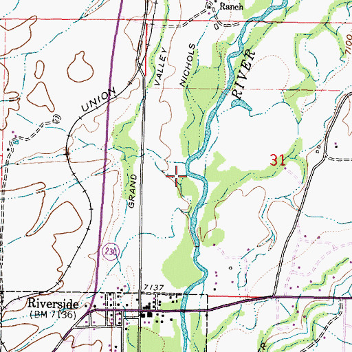 Topographic Map of West Cottonwood Creek, WY