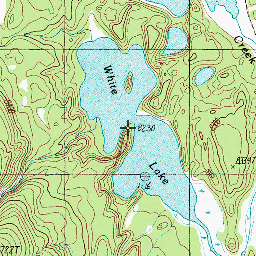 Topographic Map of White Lake, WY