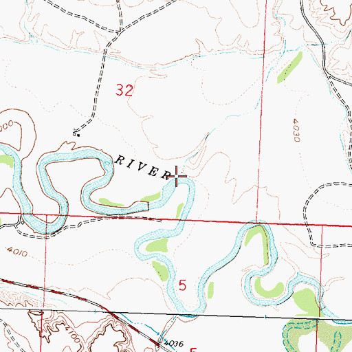 Topographic Map of Wild Horse Draw, WY