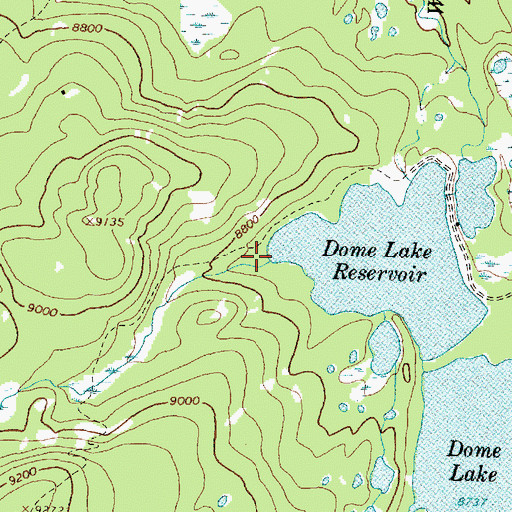Topographic Map of Wilderness Creek, WY