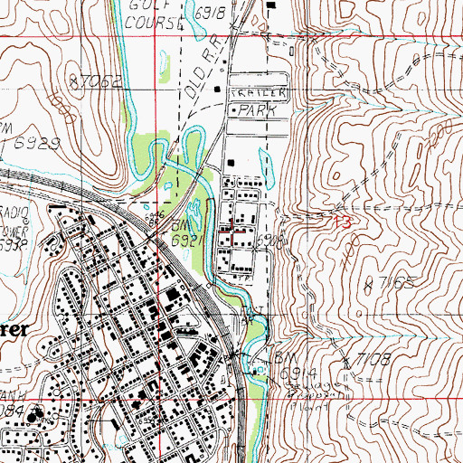 Topographic Map of Willow Addition, WY