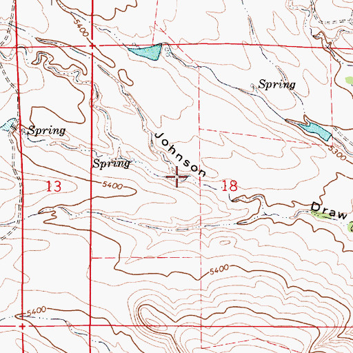 Topographic Map of Wilson Draw, WY