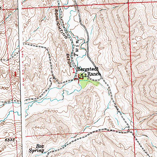 Topographic Map of Wilson Draw, WY