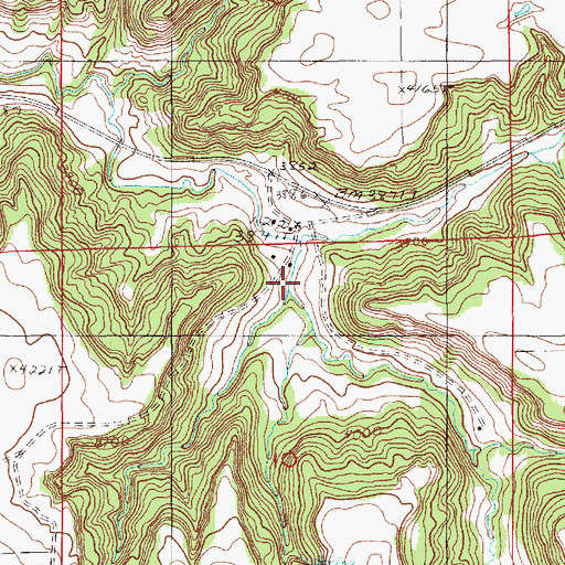 Topographic Map of Wilson School, WY