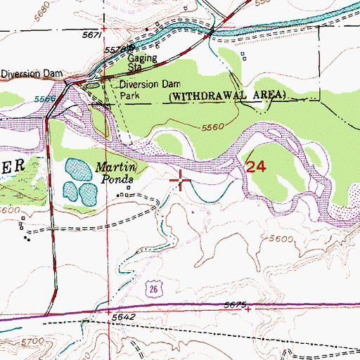 Topographic Map of Winchester Draw, WY