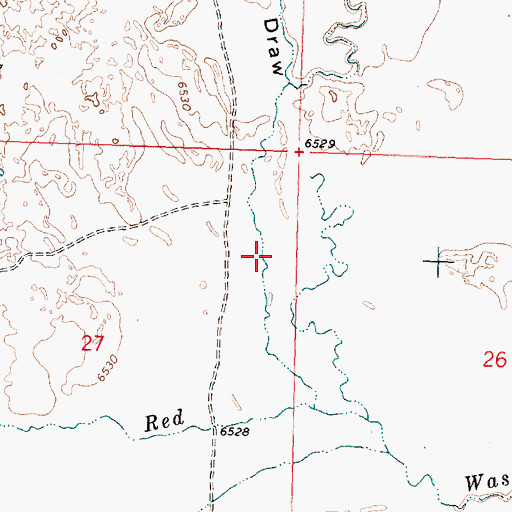 Topographic Map of Windmill Draw, WY