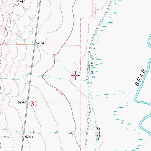 Topographic Map of Windmill Draw, WY