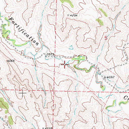 Topographic Map of Windmill Draw, WY