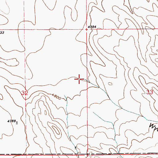 Topographic Map of Wyoming Canyon, WY