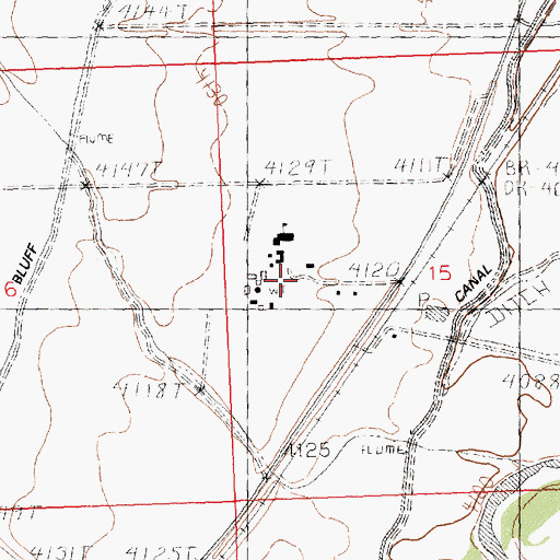 Topographic Map of Wyoming Industrial Institute, WY