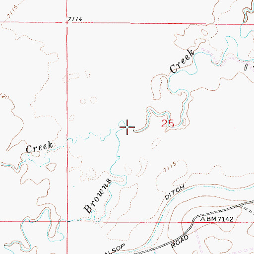 Topographic Map of Zeigler Creek, WY
