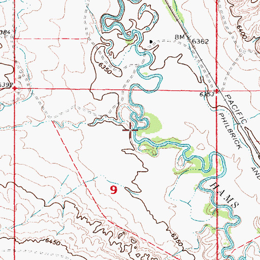 Topographic Map of Zieglers Wash, WY