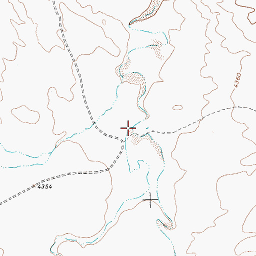 Topographic Map of West Fork Big Sand Coulee, WY