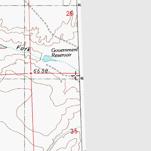 Topographic Map of East Fork Sourdough Gulch, WY